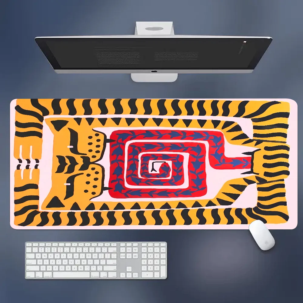 Ancient Egypt Tiger Leopard Boy Pad Natural Rubber Gaming Mousepad Desk Mat Size For Gameing World Of Tanks CS GO Zelda