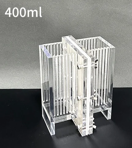 تفاعل كهروكيميائي خلية كهروكيميائية من النوع H ، خلية غشاء غير محكمة الغلق ، اثنان في ثلاثة زجاج عضوي قابل للفتح #3