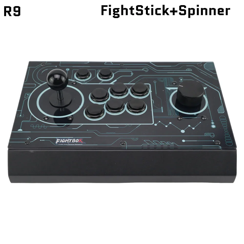 FightBox R9 HITBOX Style Arcade Fight Stick Joystick Raspberry Pico Board With Arduino Pro Micro Spinner For PC/PS3/SWITCH