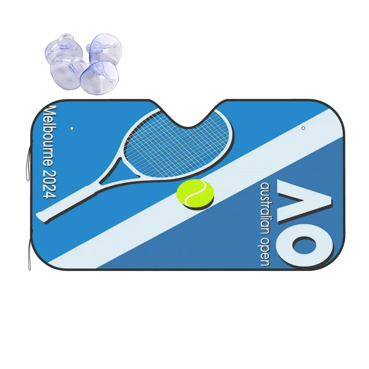

Australian Open AO Sunshade Windscreen Car Front Windshield Window Sun Visor Accessories Covers