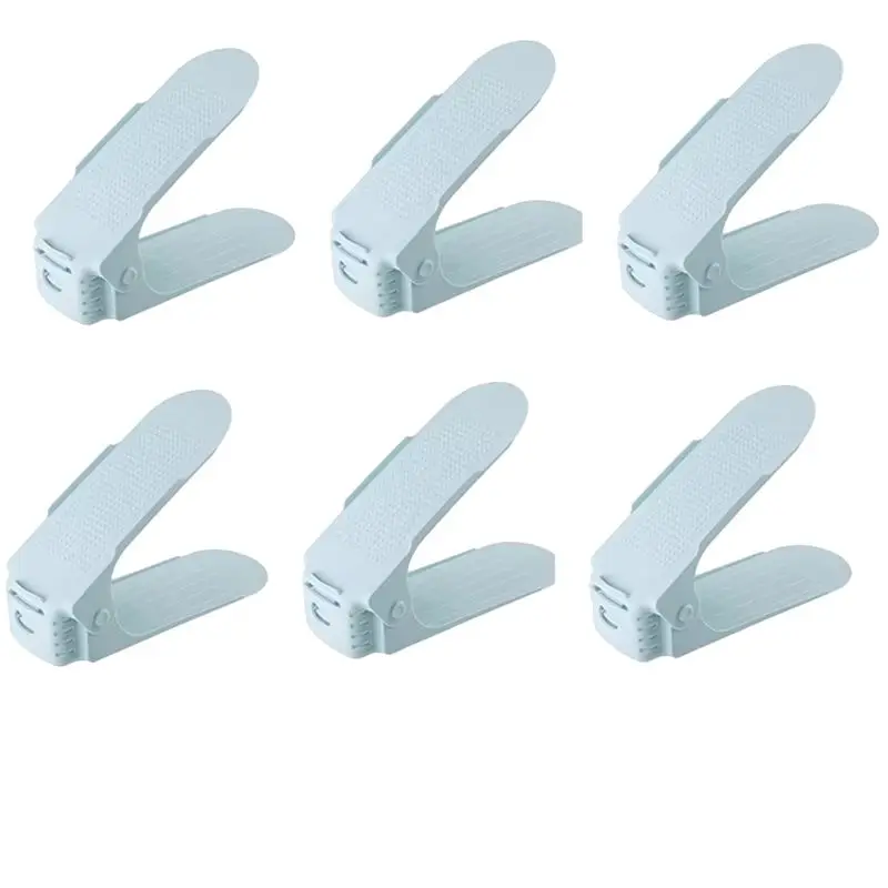 NEW HOT In Stock-Adjustable Double-Layer Shoe Rack Thickened Space Saving Shoe Storage Rack Flat Bottomed High Heel Storage Shoe