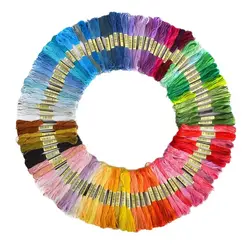 100pcs Special different color Cross stitch threads Floss Thread 8 meters Long 6 Strands cross stitch skeins Custom color