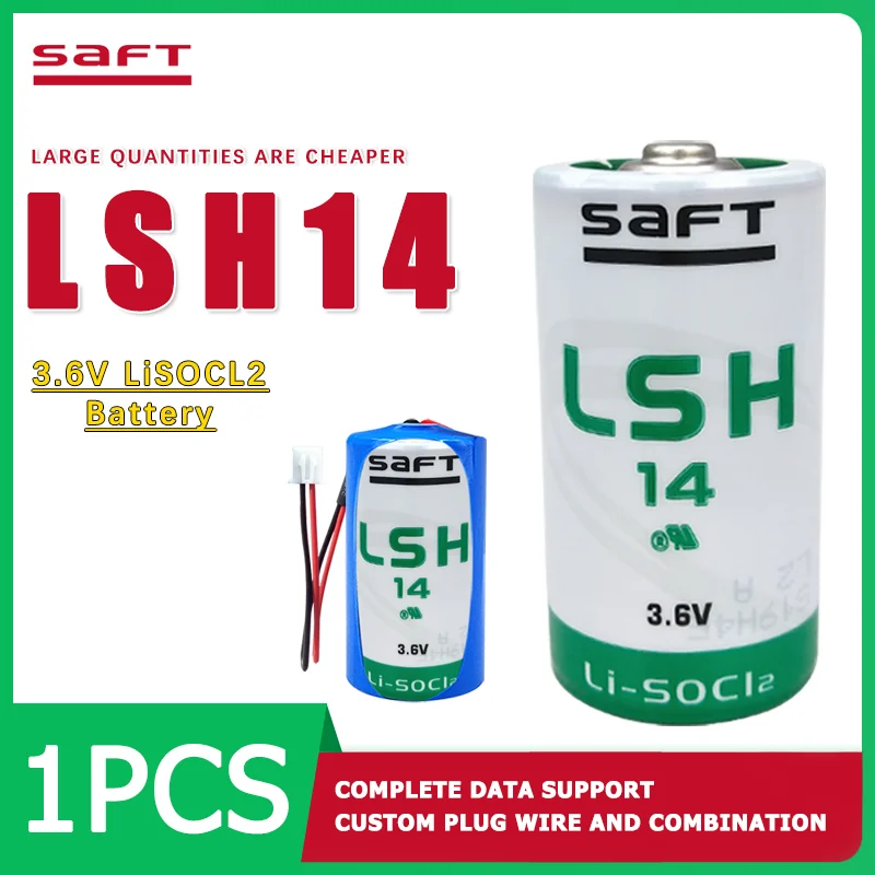 Batteria al litio SAFT LSH14 3.6V adatta per il posizionamento del ventilatore Wanman tedesco macchina per il rilevamento del flusso GPS