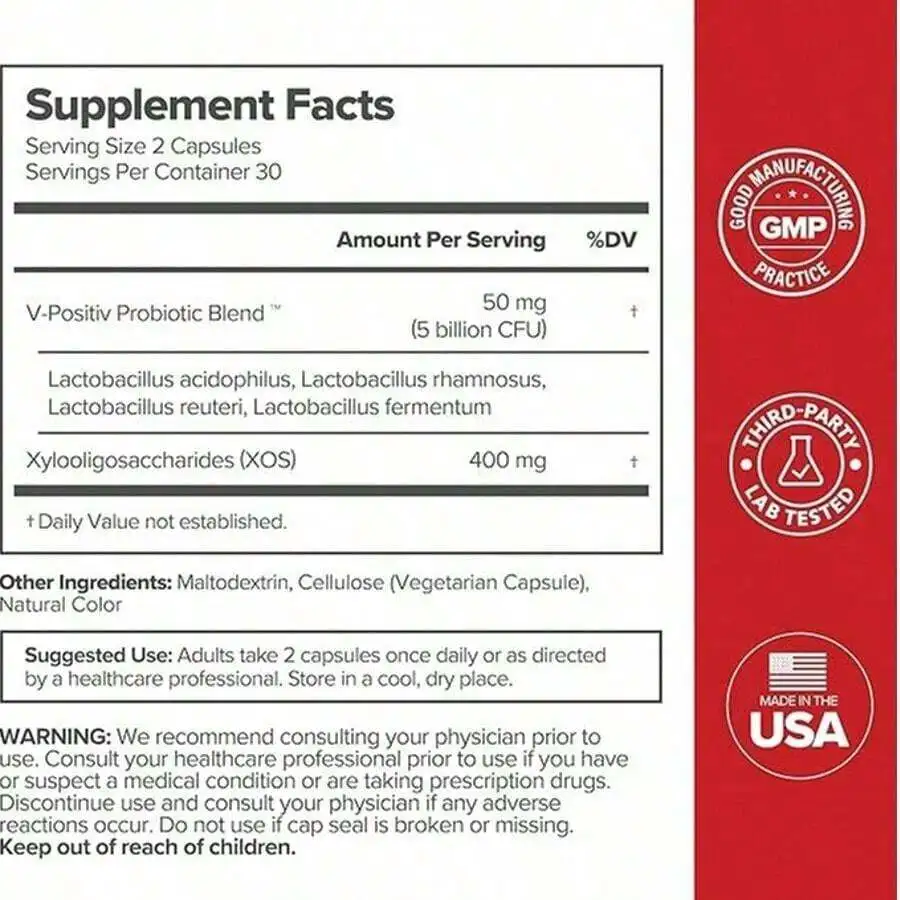 Women's Probiotics - 60 Count (Pack Of 1)-Probiotics For Women PH Balance With Prebiotics& Lactobacillus Probiotic Blend Healthcare Vitamin