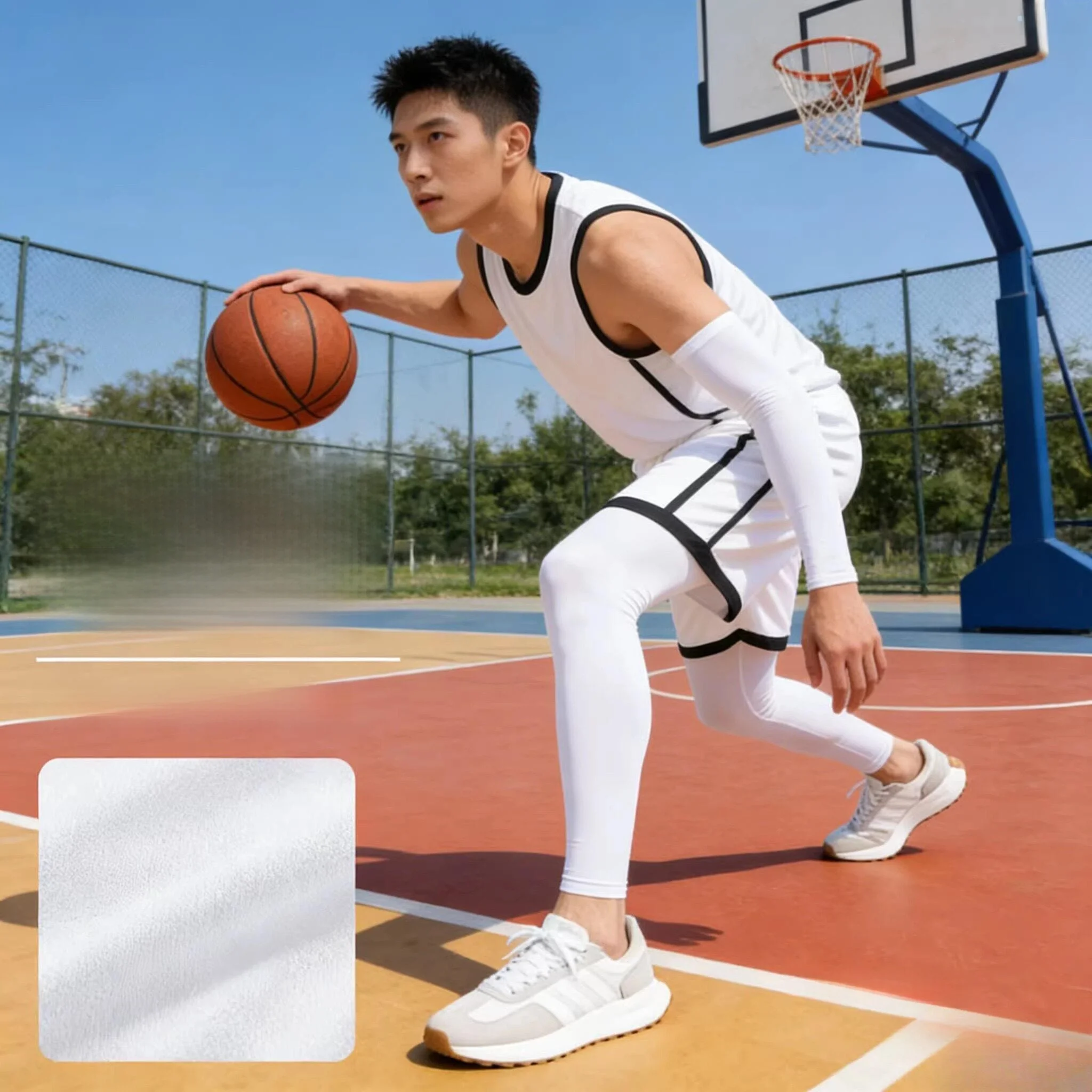 

Sun Protection Leggings Ice Silk Unisex Large Size Outdoor Climbing Fishing Summer Sunshade Foot Cover Anti-Uv Leg Protection