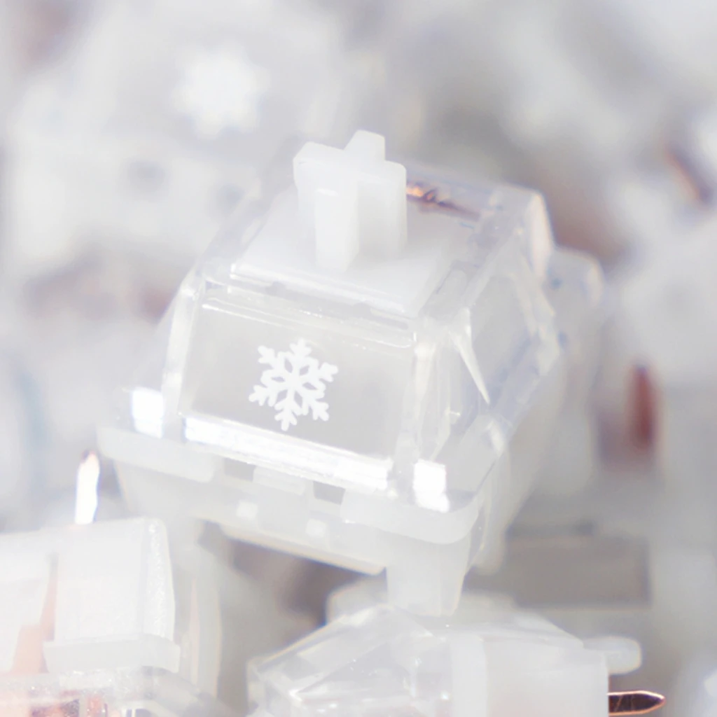 HMX HMX Snowflake Linear Switch 5Pin Mechanical Keyboard Switch H2 Large Ball Base POM Stem Creamy Thock Sound Custom Typing  Gaming - Aliexpress Deal