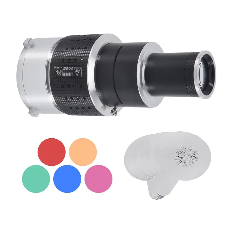 

Фотосъемочный набор M01K: конический сноут для вспышки, оптическая линза-прожектор, 25 гобо-форм