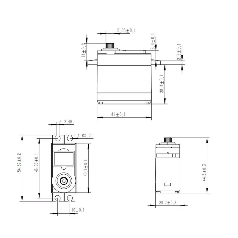 MG996R 메탈 스탠다드 서보 180도 디지털 모델 항공기 차량 로봇 팔 조향 서보