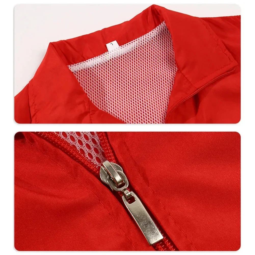 سترة خارجية للجنسين قابلة للتنفس عالية الجودة وبسيطة بدون أكمام بلون سادة زي عمل متطوعي صدرية عصرية #3