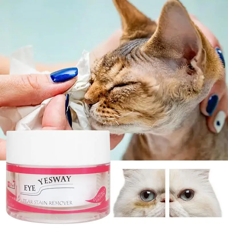 20g Dogs Eye Tear Stain Cleaning Powder Non-Irritating Eye Stain Bichon Pomeranian Cat Cat Eye Cleaning Accessories