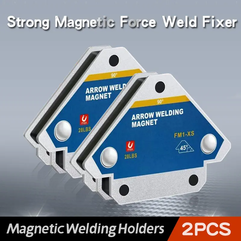 2PCS Hot 12.5KG Magnetic Welding Holders Angle Solder Arrow Magnet Weld Fixer Positioner Ferrite Holding Auxiliary Locator Tools