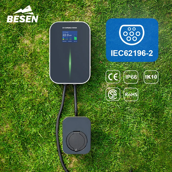 Mode 3 22KW 3 Phase EV Charger Level 2 Electric Car Charging Station