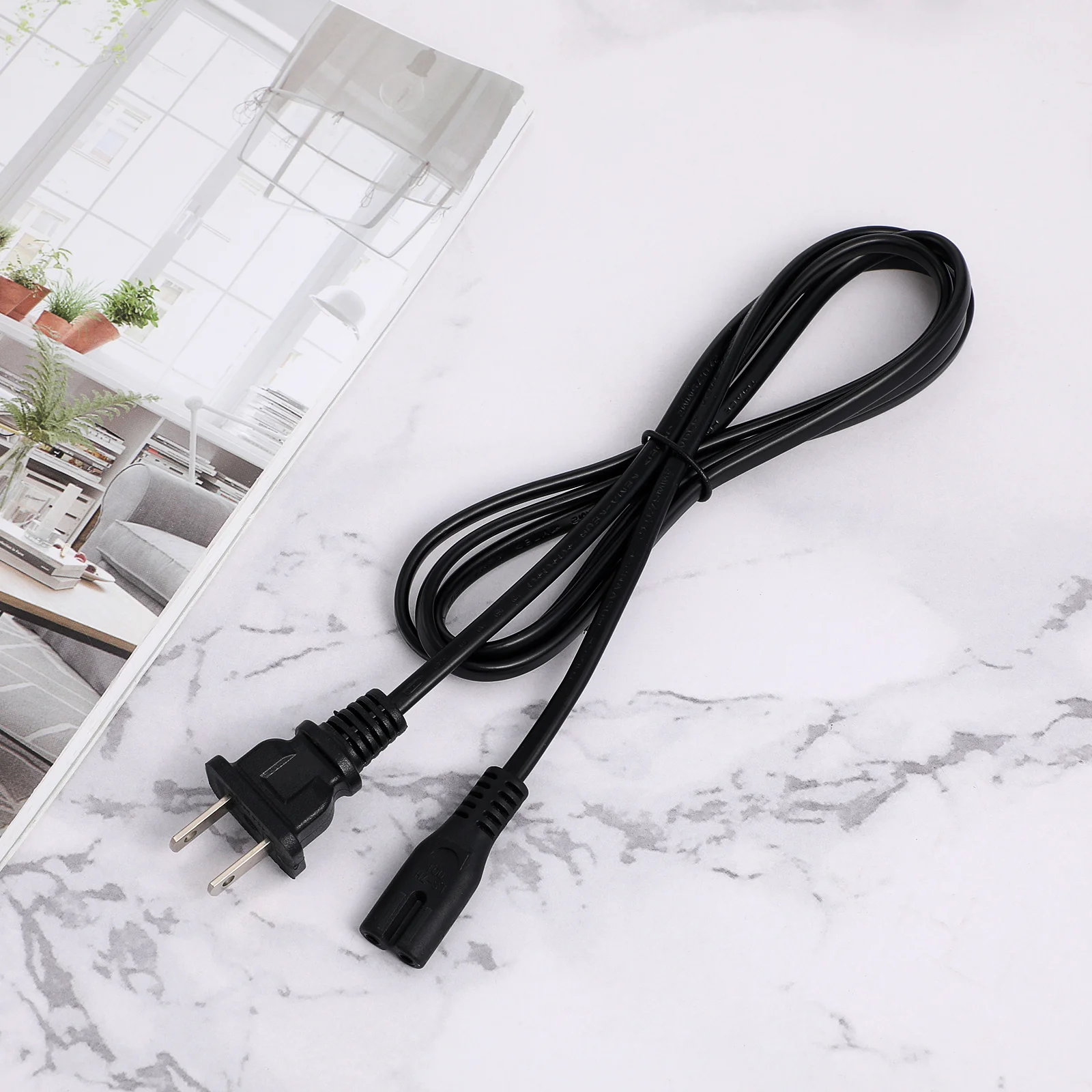 

10Pcs Power Prong Replacement Ac Cable for Lamp Appliance Long Lasting Flame Resistant 2-Prong Power