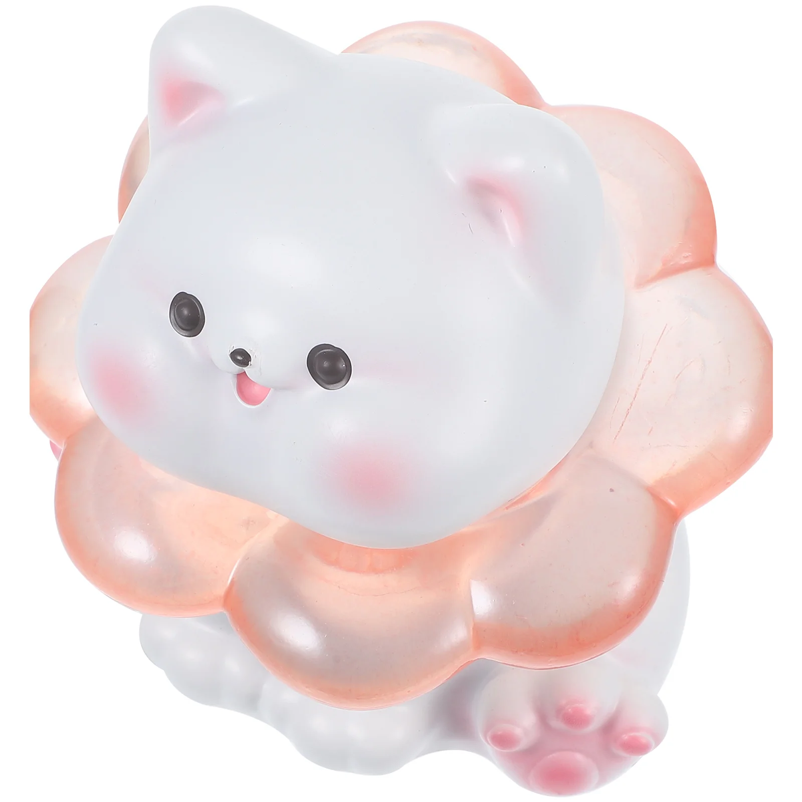 

Cat Night Light Resin Cartoon Bedside Lamp White Aesthetic Bedroom Decor Unique Desk Lamps Modern Table Animal Led