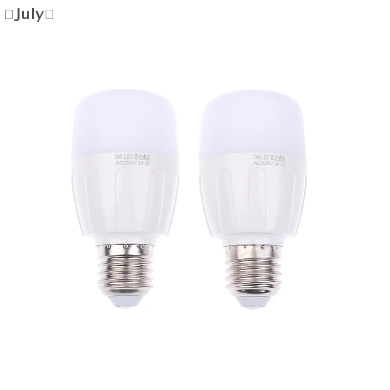 5/7/9W 220V เรดาร์ LED Sensor หลอดไฟ Motion เปิดใช้งานไฟ LED Light Radar Sensor Light Corridor Sensor Light