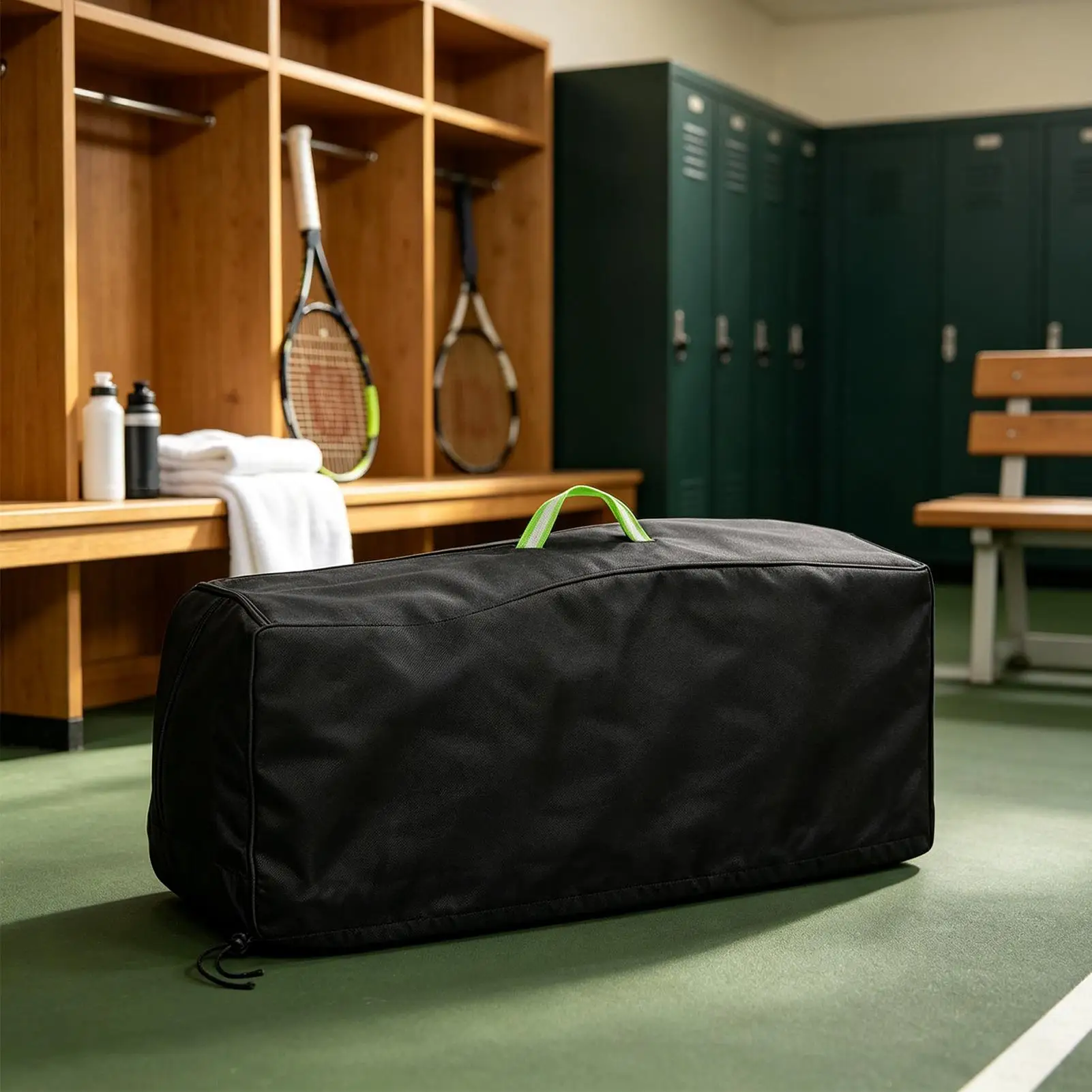 Stringing Machine Cover Waterproof Oxford Dust Protection Cover for Tennis Badminton Racquet Stringer, Portable Storage Bag