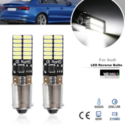 2PCs For Audi A3 8V 2013-2018 Canbus Error Free BAX9S H6W 64132 LED Reverse Light Bulbs Car Backup Lamp No Flickering Lighting