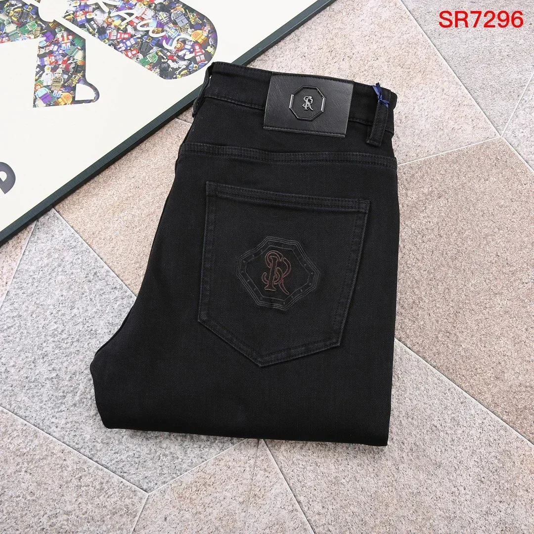

BLLIYOSS Jeans Men New comfortable casual elastic High Quality size：29-40 Straight long pants Quality Hardware