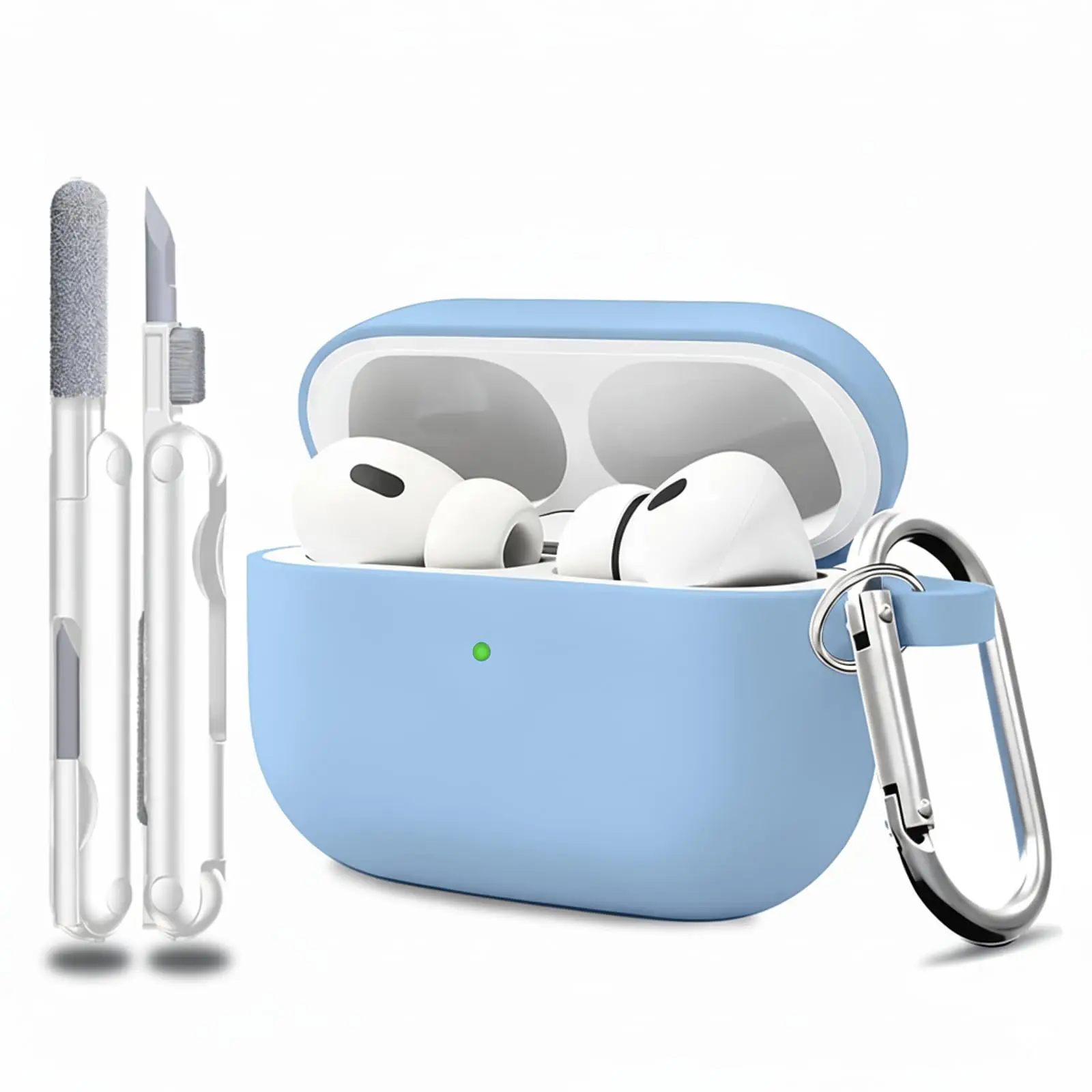 2025 für AirPods Pro 3. Generation Hülle Weiche Silikonhülle für AirPods Pro 3, Schutzhülle mit Reinigungsset für AirPods Pro 3 – Detail 22