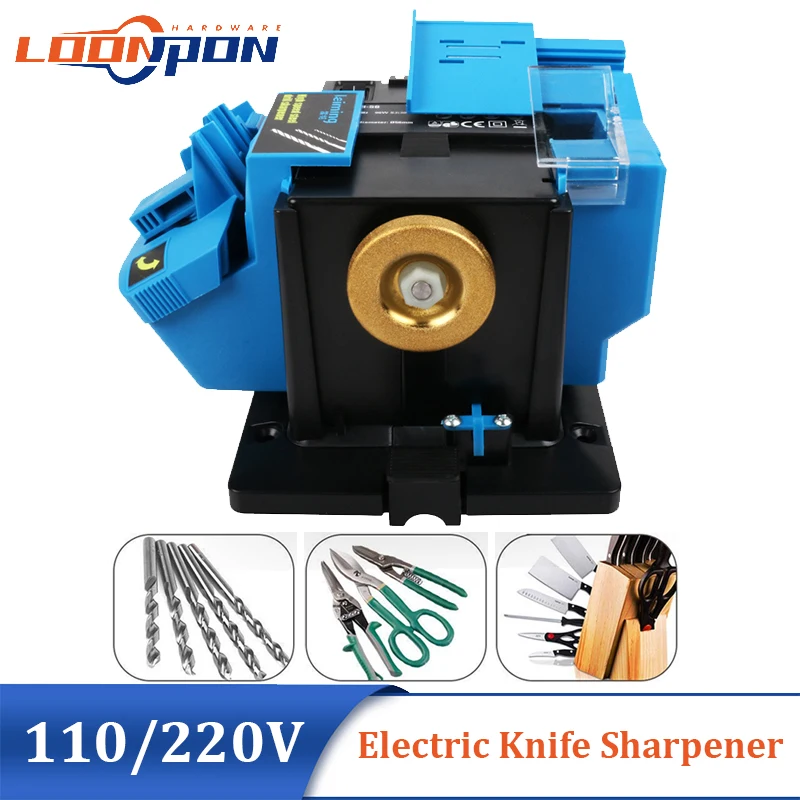 110V/220V Electric Multifunctional Grind Wheel Sharpener or 150 Grit Sharpening Accessories for Knives Scissors Iron Drill Bit