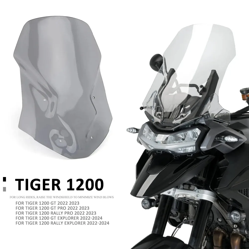 New Windscreen Windshield Wind Shield Screen Protector For TIGER 1200 GT/GT Pro/Rally Pro/GT Explorer Tiger 1200 Rally Explorer