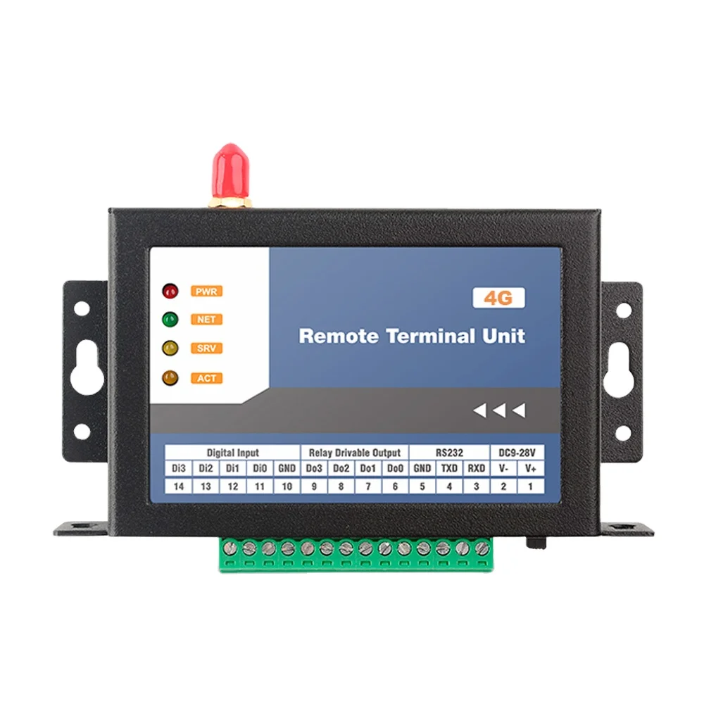 CWT5110 4DI 4DO Wireless Gsm Gprs 4g 3g 2g Wi-Fi Sms Alarm Io Module Rtu Modem Controller, Support Pulse Counter