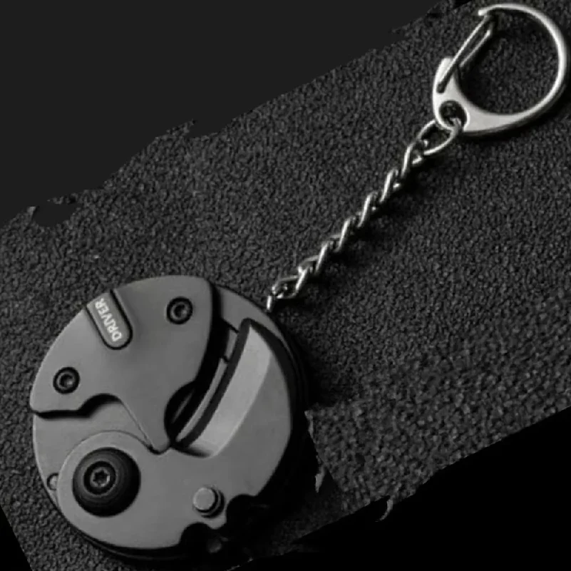 Multifunctional Keychain Screwdriver Hexagon Coin Outdoor EDC Tool Hexagon Folding Coin Knife Pocket Fold Mini Coltello Gear Pee