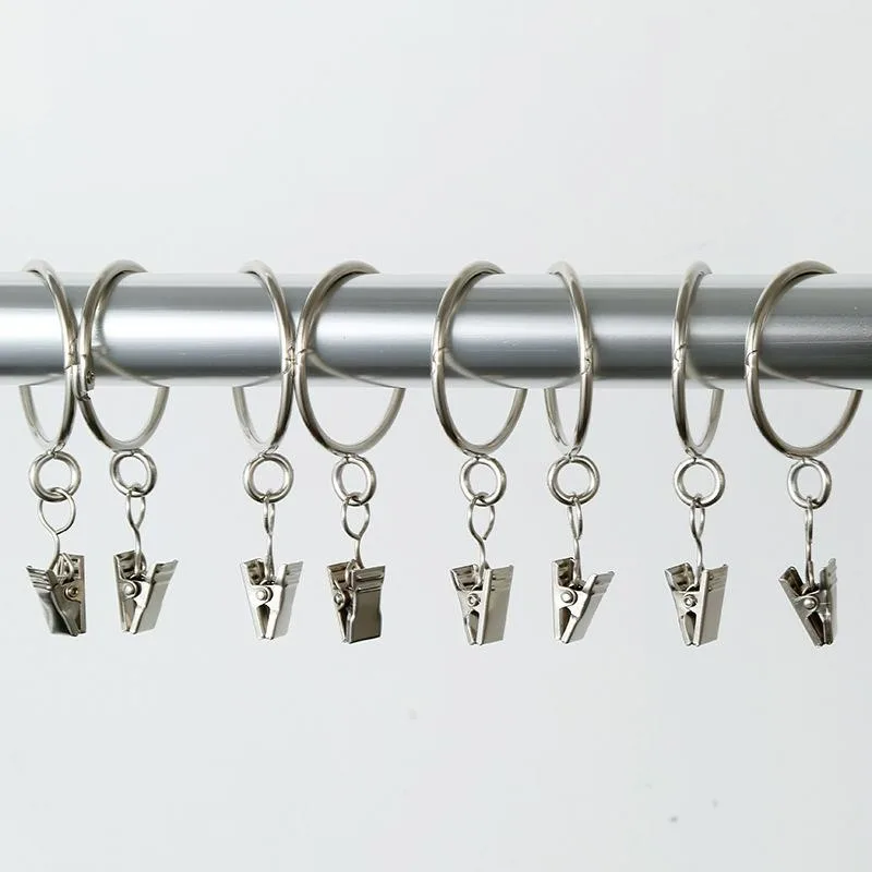 10-120pcs Multifunctional Curtain Clips Stainless Steel Hanging Photos Pin Clamps with Hook Home Window Bathroom Decoration