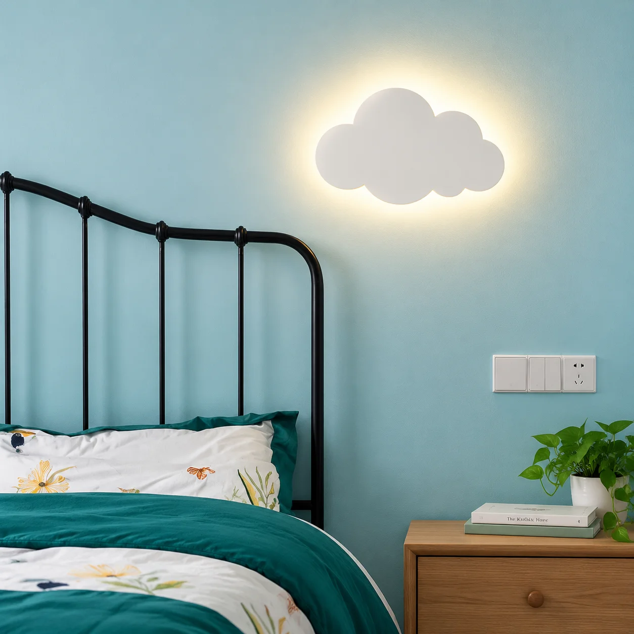 LED 구름 모양 벽등, 3가지 색상 조절 가능, 어린 - Baby Nursery Wall Lights 리뷰 및 가격