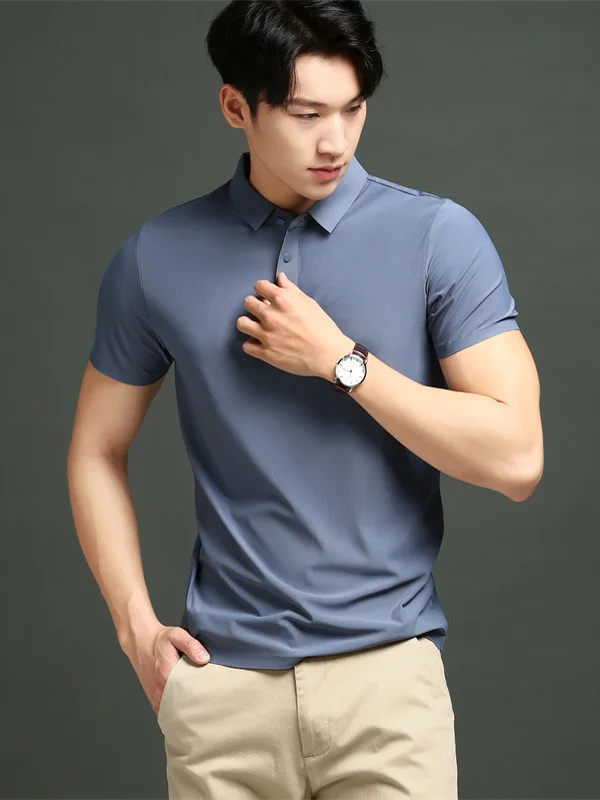 

Новая летняя футболка 2025 года из ледяного шелка: тонкая, повседневная, свободного кроя, быстросохнущая, дышащая, с коротким рукавом