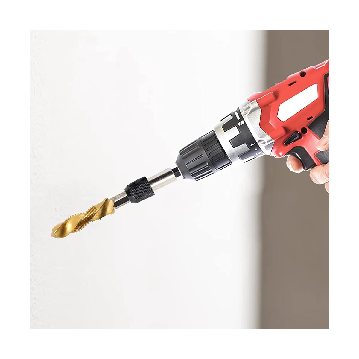 High-Speed Steel Drilling Tapping Chamfering Integrated Drill Bit Set 6Pc Composite Tap Deburring Drill Bit