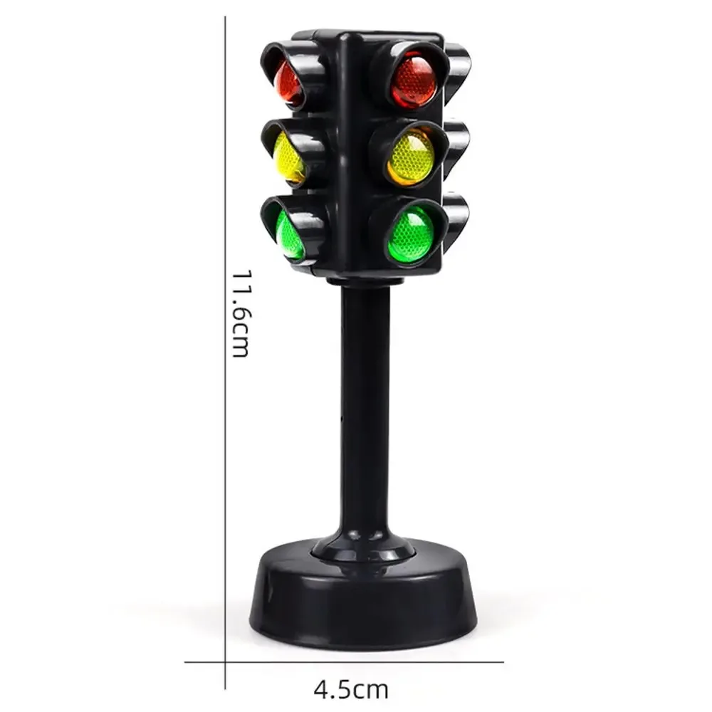 Mini Traffic Signs Road Light Block without Sound LED, Children Safety Education Kids\' Puzzle Traffic Light Toy, Kids\' Gift