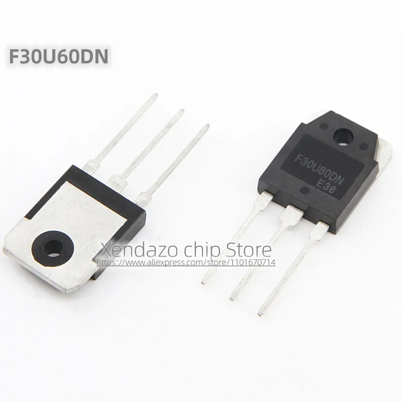 5 pçs/lote F30U60DN F30U60 30A 600V TO-3P pacote Original genuíno Diodo de recuperação rápida