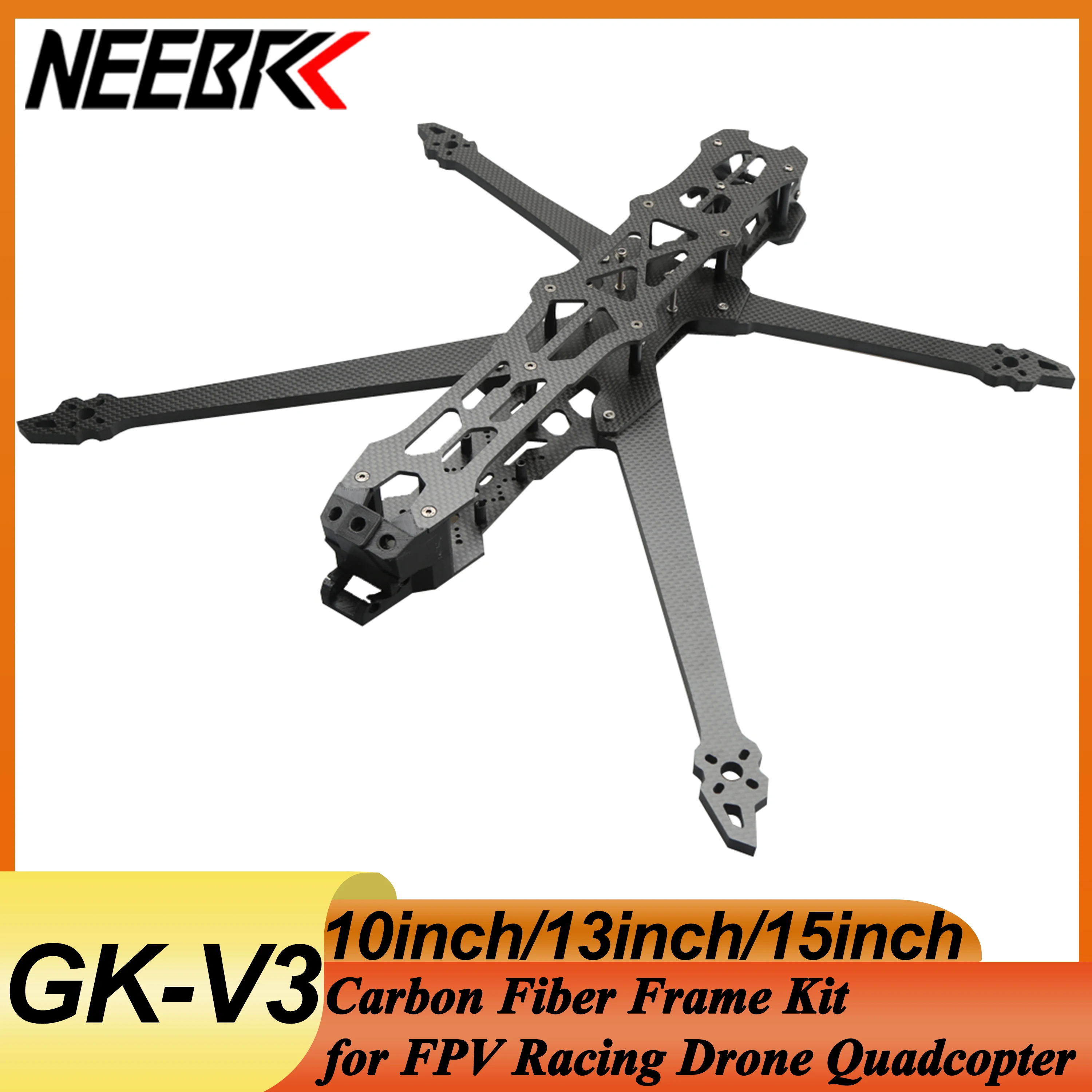 GK-V3 10/13inch/15inch Frame Kit 435mm/550mm/680mm Carbon Fiber for Freestyle Long Range Racing Drone RC Quadcopter Multicopter