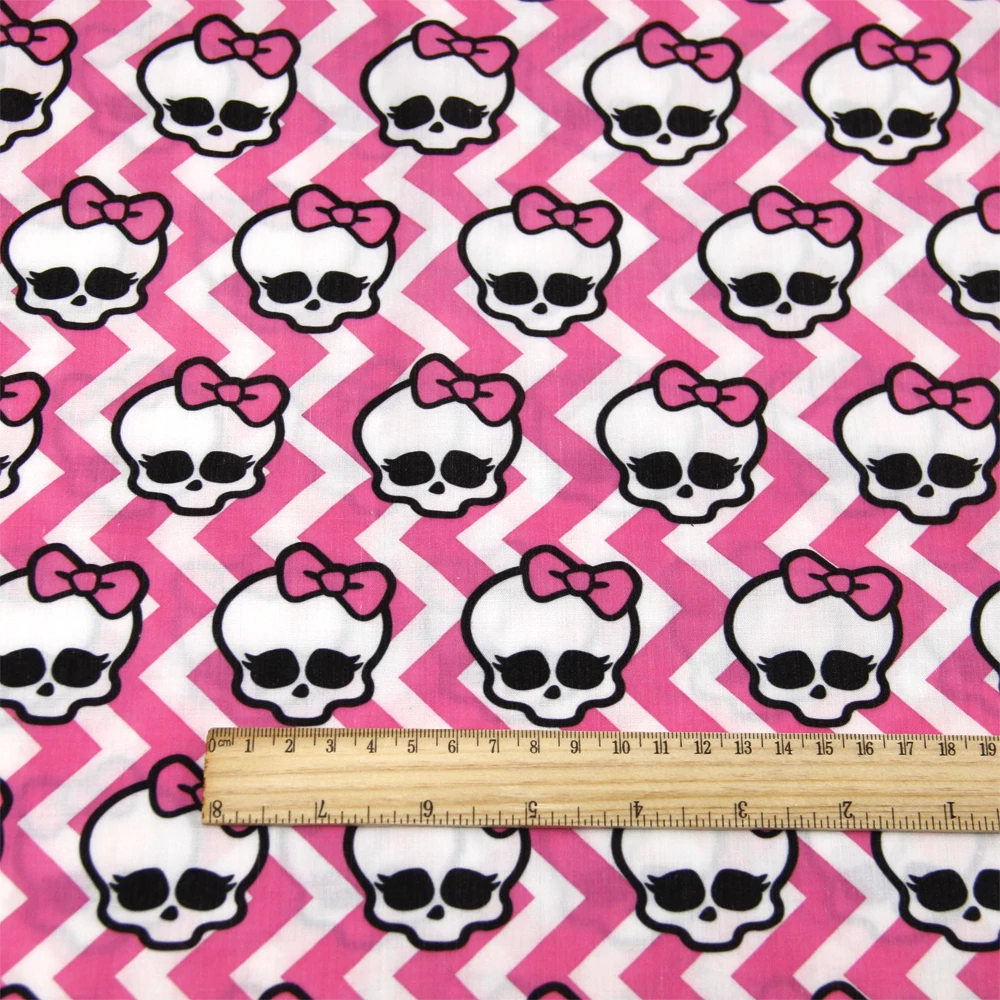 Monster Girl High School 50*145cm 100% Cotton Fabric Sewing Quilting Fabric Needlework Material DIY Handmade Patchework