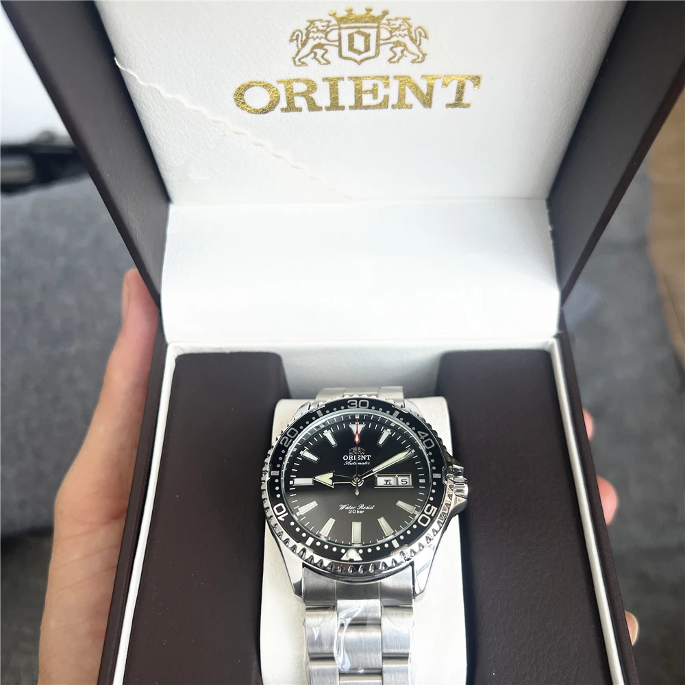 1:1 Orient Watch Man تجديد الساعات الميكانيكية الأوتوماتيكية اليابانية مقاوم للماء ساعة رياضية مضيئة الفولاذ المقاوم للصدأ ساعة رجالية