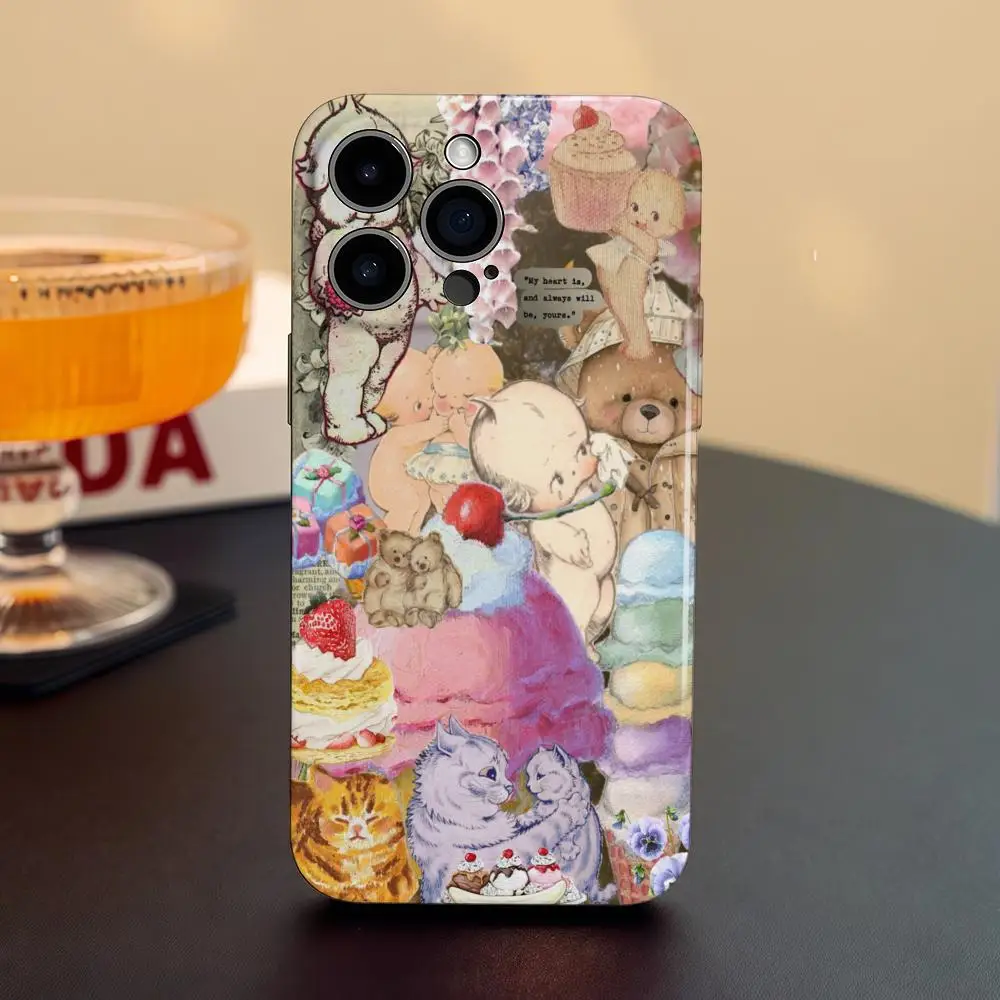 เคสโทรศัพท์สำหรับ Samsung S25 24 23 22 Ultra Plus แบบมันเงา HD รูละเอียด ฟิล์มเหลว แข็ง Kewpie