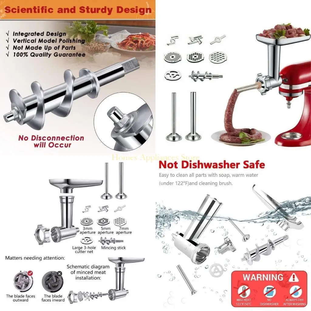

D0AB Grinder Stuffer For KitchenAid Stand Mixer Accessories