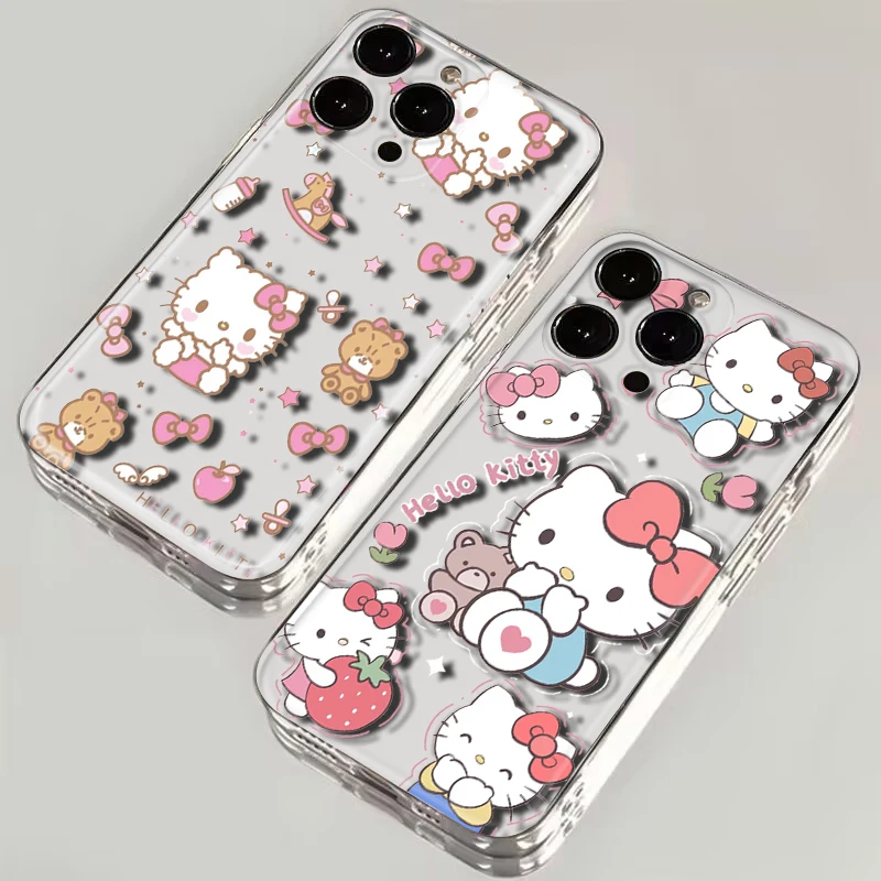 hello kitty Soft Case for Moto G Play E20 E4 E40 E5 E6 E6S E7 Power Edge 20 Lite Pro G200 G30 G4 G52 G42