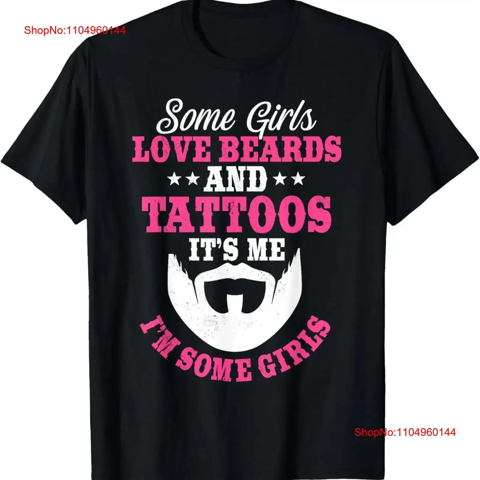 Algunas chicas aman barbas y tatuajes barbudo tinto pelo Facial camiseta vintage lavado transpirable Unisex Casual elegante gráfico