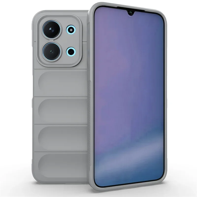 Caso de luxo para poco c85 capa para xiaomi poco c85 fundas coque macio silicone tpu câmera protetor telefone volta caso à prova de choque