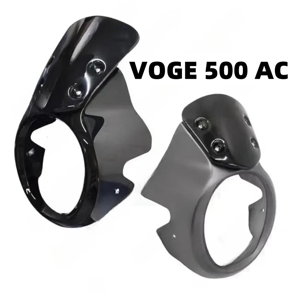 Customized For VOGE 500AC Motorcycle Round ABS Plastic Screen Headlight Fairing Windshield Cover Fit VOGE 500 AC