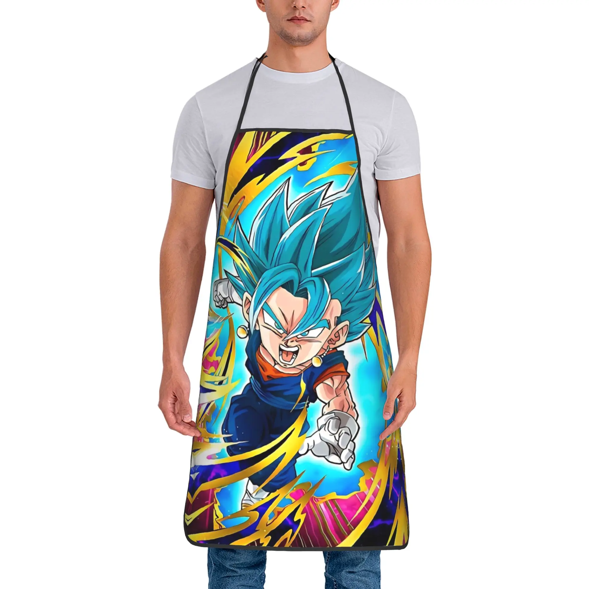 

Фартук из полиэстера Dragon Ball DAIMA с изображением Вегеты и Гоку, 52*72 см, для кухни, барбекю, ужина, вечеринки, для шеф-повара, бариста