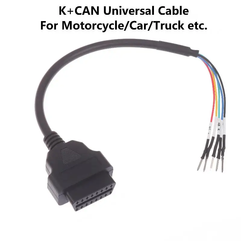 

OBD2 Connector Jumper Interface Cable 16Pin CAN K Line Auto Diagnostic Extension Cord For Vehicle Maintenance