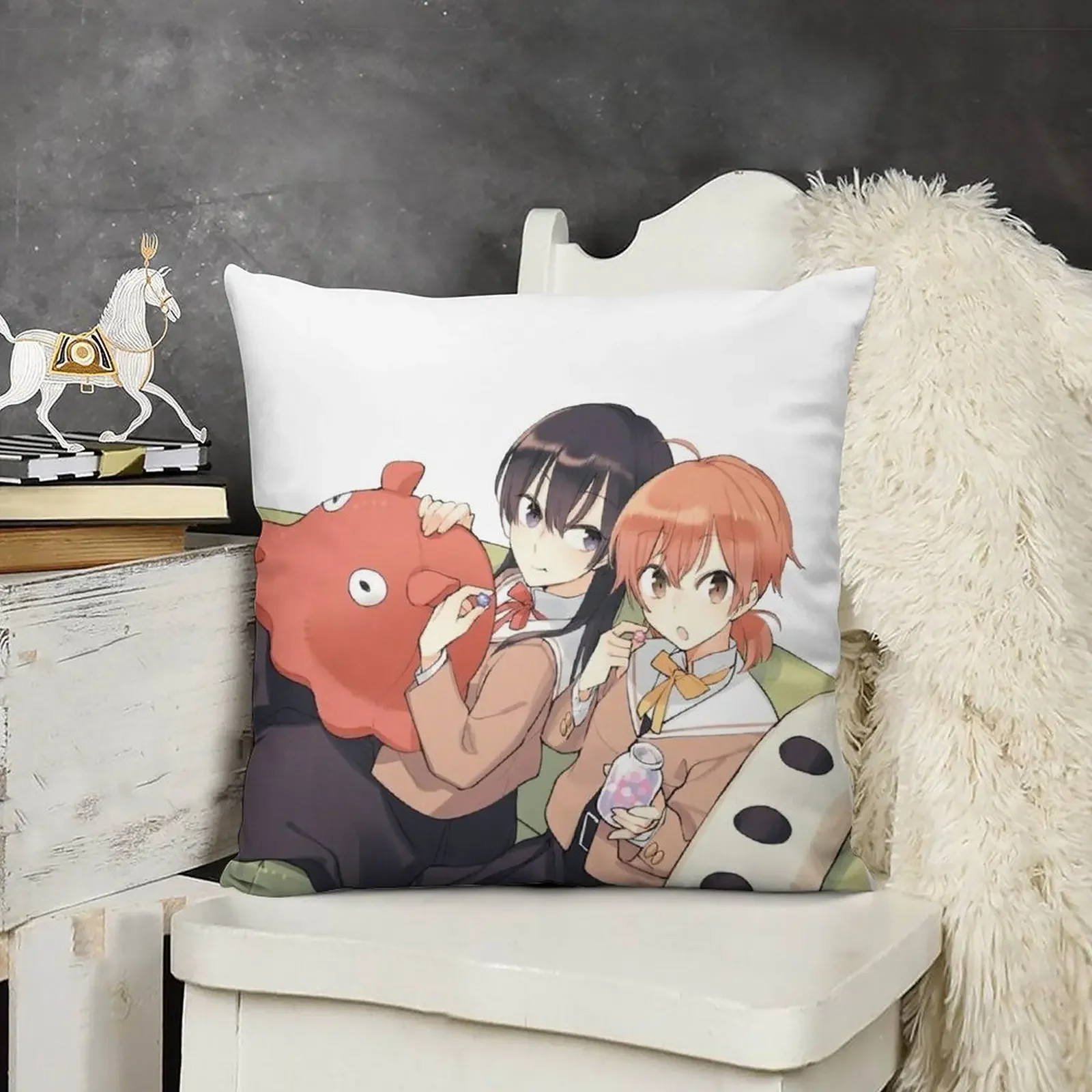 

Bloom Into You - Nanami Touko and Koito Yuu Throw Pillow Couch Cushions Decorative Sofa Cushion Sofa Cover pillow