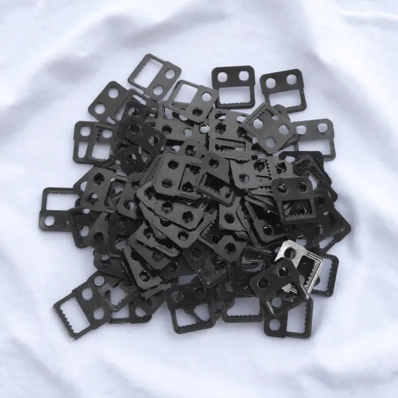 100Pcs Picture Hanger Heavy Duty Iron Frame Hook for Photo Canvas Wall Hanging Decor Easy Install Strong Load Bearing