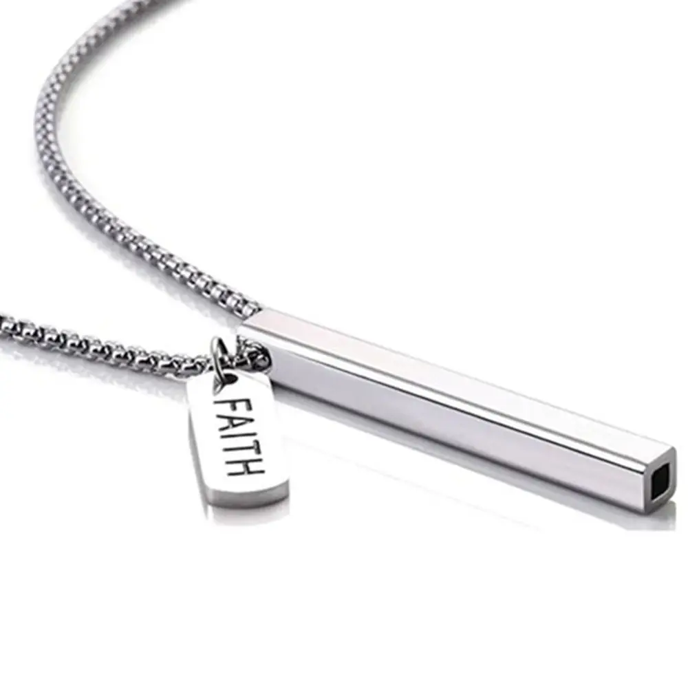 Collar Anapana de acero inoxidable para aliviar la ansiedad y el estrés, collar de respiración