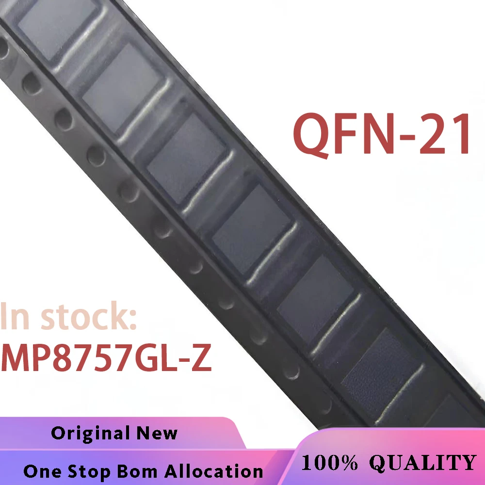 (5PCS) MP8757GL-Z MP8757GL MP8757 8757 QFN-21 Chipset