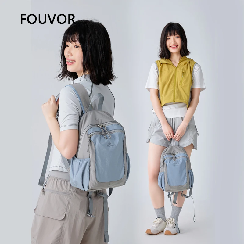

FOUVOR легкий уличный походный рюкзак для путешествий, небольшой рюкзак для студентов колледжа, школьная сумка, модная сумка с цветными блоками 3068-06