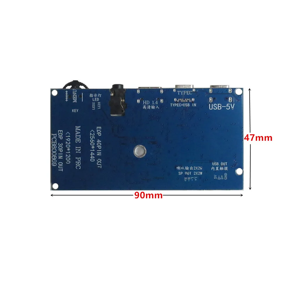 Highly Compatible Universal EDP 30Pin/40Pin TN IPS LCD Screen Display Type-C HDMI-Compatible Driver Control Board